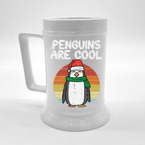 Penguins Are Cool Funny Animal Christmas Pjs Xmas Pajamas Gift Beer Stein