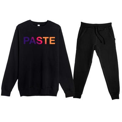 Paste And Copy Matching Father Mother Gift Premium Crewneck Sweatsuit Set