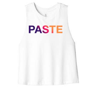 Paste And Copy Matching Father Mother Gift Women's Racerback Cropped Tank