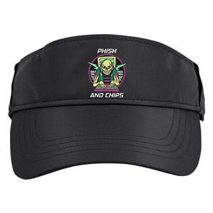 P.H.I.S.H And Chips Funny Hacker Adult Drive Performance Visor