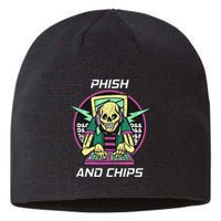 P.H.I.S.H And Chips Funny Hacker Sustainable Beanie