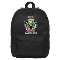 P.H.I.S.H And Chips Funny Hacker 16 in Basic Backpack