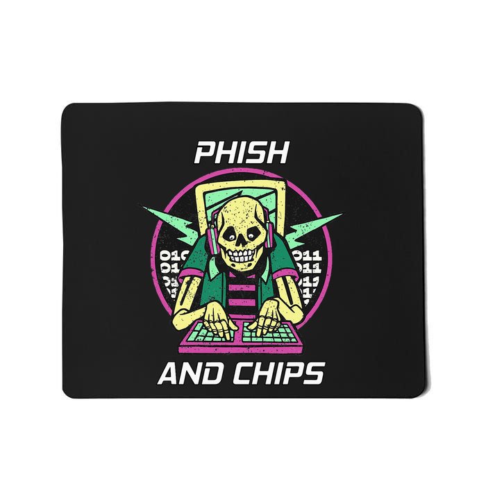 P.H.I.S.H And Chips Funny Hacker Mousepad