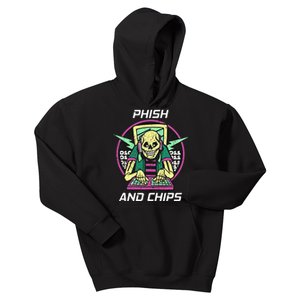 P.H.I.S.H And Chips Funny Hacker Kids Hoodie