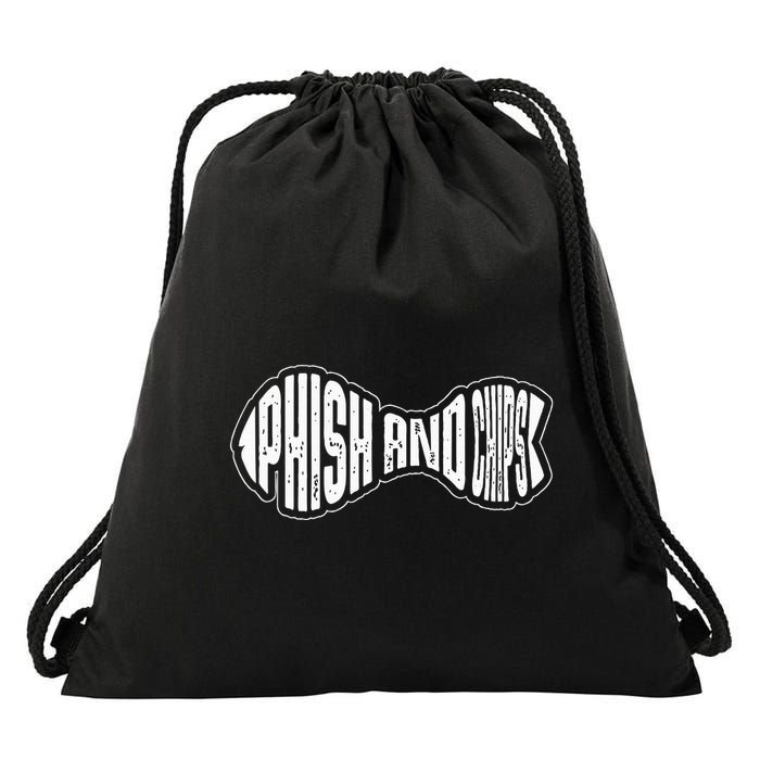 P.H.I.S.H And Chips Hacker Drawstring Bag