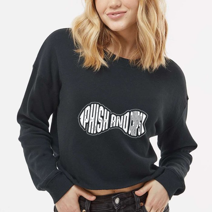 P.H.I.S.H And Chips Hacker Cropped Pullover Crew