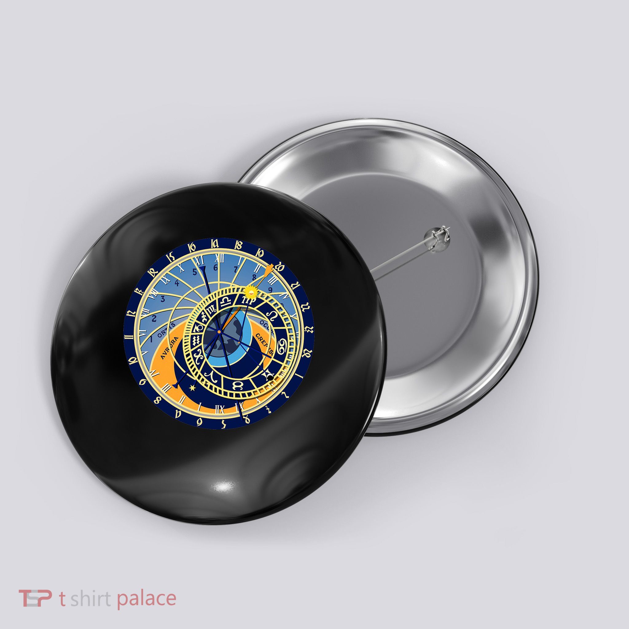 Prague Astronomical Clock Astrology Button