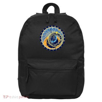 Prague Astronomical Clock Astrology 16 in Basic Backpack