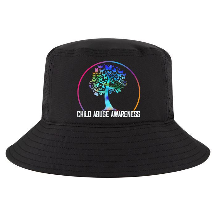 Protect All Child Abuse Prevention Awareness Month Cool Comfort Performance Bucket Hat