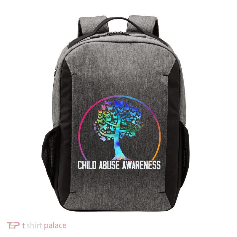 Protect All Child Abuse Prevention Awareness Month Vector Backpack