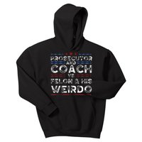 Prosecutor And Coach Vs Felon And His Weirdo President 2024 Kids Hoodie