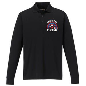 Phoenix Arizona Cute Gift I Love Phoenix Arizona Usa Gift Performance Long Sleeve Polo