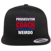 Prosecutor And Coach Vs Felon And His Weirdo Harris Waltz Flat Bill Trucker Hat