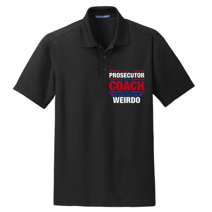 Prosecutor And Coach Vs Felon And His Weirdo Harris Waltz Dry Zone Grid Polo