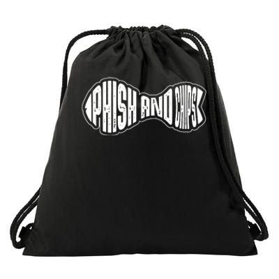 Phish And Chips, Hacker Drawstring Bag