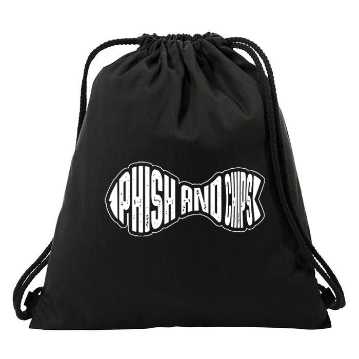 Phish And Chips, Hacker Drawstring Bag