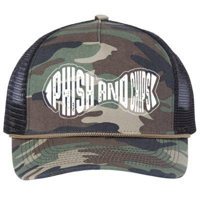 Phish And Chips, Hacker Retro Rope Trucker Hat Cap