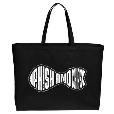 Phish And Chips, Hacker Cotton Canvas Jumbo Tote