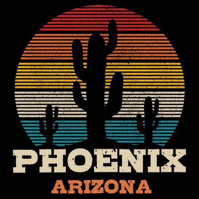 Phoenix Arizona Cactus Vintage Retro Desert Souvenir Gift Backpack