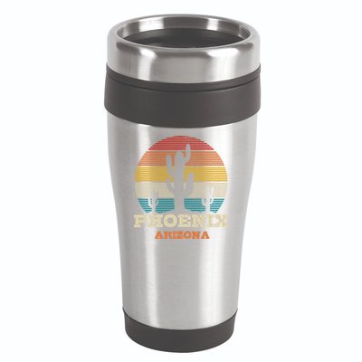 Phoenix Arizona Cactus Vintage Retro Desert Souvenir Gift 16oz Travel Tumbler