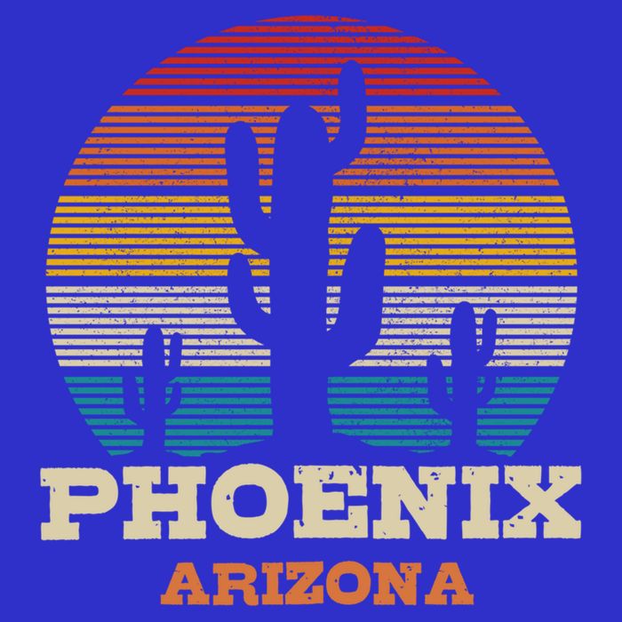 Phoenix Arizona Cactus Vintage Retro Desert Souvenir Gift Apron