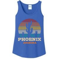 Phoenix Arizona Cactus Vintage Retro Desert Souvenir Gift Ladies Essential Tank