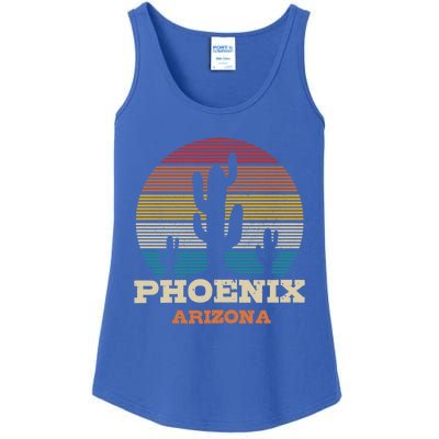 Phoenix Arizona Cactus Vintage Retro Desert Souvenir Gift Ladies Essential Tank