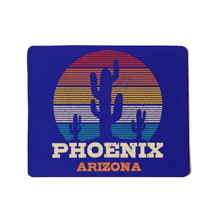 Phoenix Arizona Cactus Vintage Retro Desert Souvenir Gift Mousepad