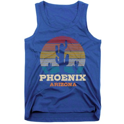 Phoenix Arizona Cactus Vintage Retro Desert Souvenir Gift Tank Top