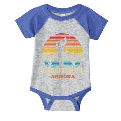 Phoenix Arizona Cactus Vintage Retro Desert Souvenir Gift Infant Baby Jersey Bodysuit