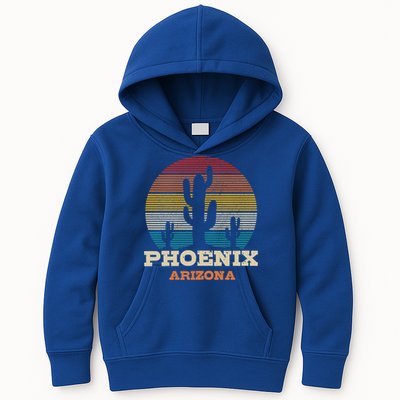 Phoenix Arizona Cactus Vintage Retro Desert Souvenir Gift Kids Hoodie