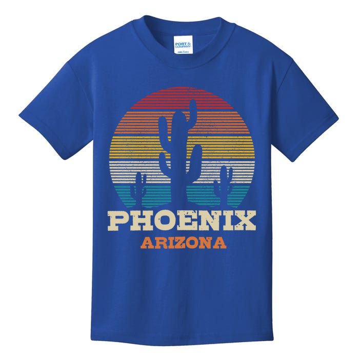 Phoenix Arizona Cactus Vintage Retro Desert Souvenir Gift Kids T-Shirt