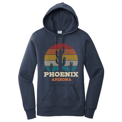 Phoenix Arizona Cactus Vintage Retro Desert Souvenir Gift Women's Pullover Hoodie