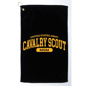 Proud Army Cavalry Scout Mom Gift Platinum Collection Golf Towel