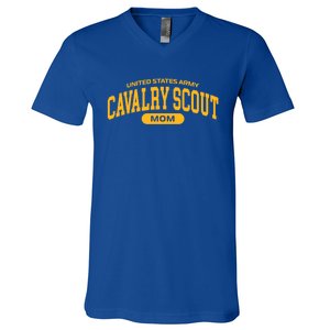 Proud Army Cavalry Scout Mom Gift V-Neck T-Shirt