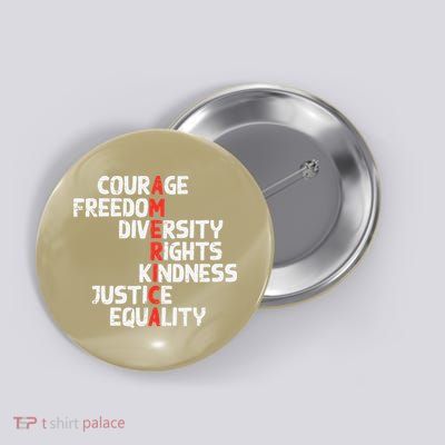 Protest America Courage Freedom Rights Resist Women Button
