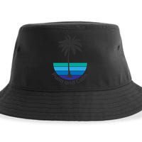 Palm And Calm Summer Vacation Vibes Vacay Mode Sunshine Meaningful Gift Sustainable Bucket Hat