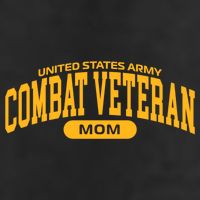 Proud Army Combat Veteran Mom Gift 7 Panel Mesh Trucker Snapback Hat