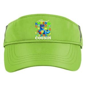 Proud Autism Cousin Dinosaur Autism Awareness Funny Gift Adult Drive Performance Visor