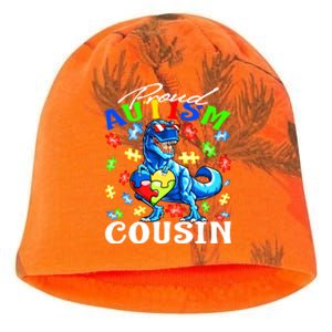 Proud Autism Cousin Dinosaur Autism Awareness Funny Gift Kati - Camo Knit Beanie