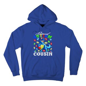 Proud Autism Cousin Dinosaur Autism Awareness Funny Gift Hoodie