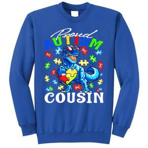 Proud Autism Cousin Dinosaur Autism Awareness Funny Gift Sweatshirt