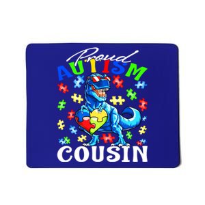 Proud Autism Cousin Dinosaur Autism Awareness Funny Gift Mousepad