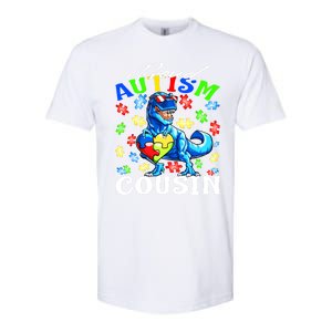 Proud Autism Cousin Dinosaur Autism Awareness Funny Gift Softstyle CVC T-Shirt