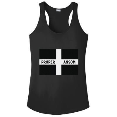 Proper Ansom Cornish Saying Cornwall Ladies PosiCharge Competitor Racerback Tank