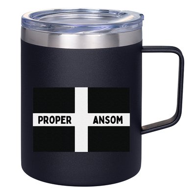 Proper Ansom Cornish Saying Cornwall 12oz Stainless Steel Coffee Mug