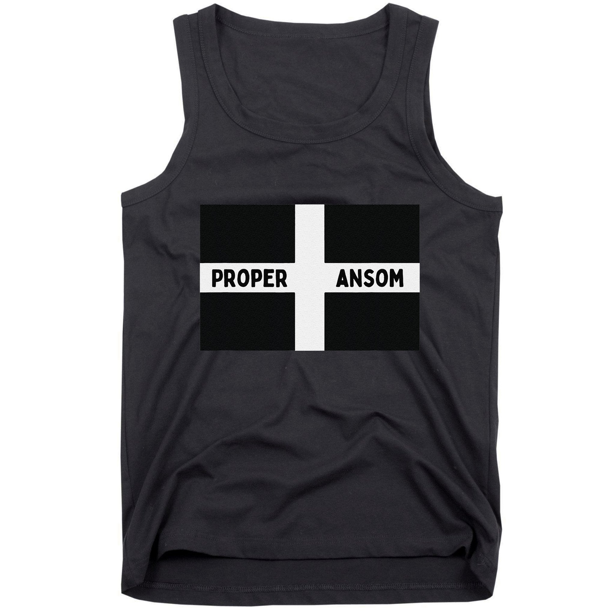 Proper Ansom Cornish Saying Cornwall Tank Top