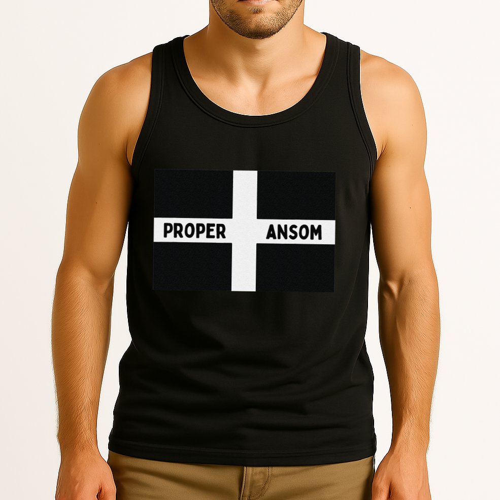 Proper Ansom Cornish Saying Cornwall Tank Top
