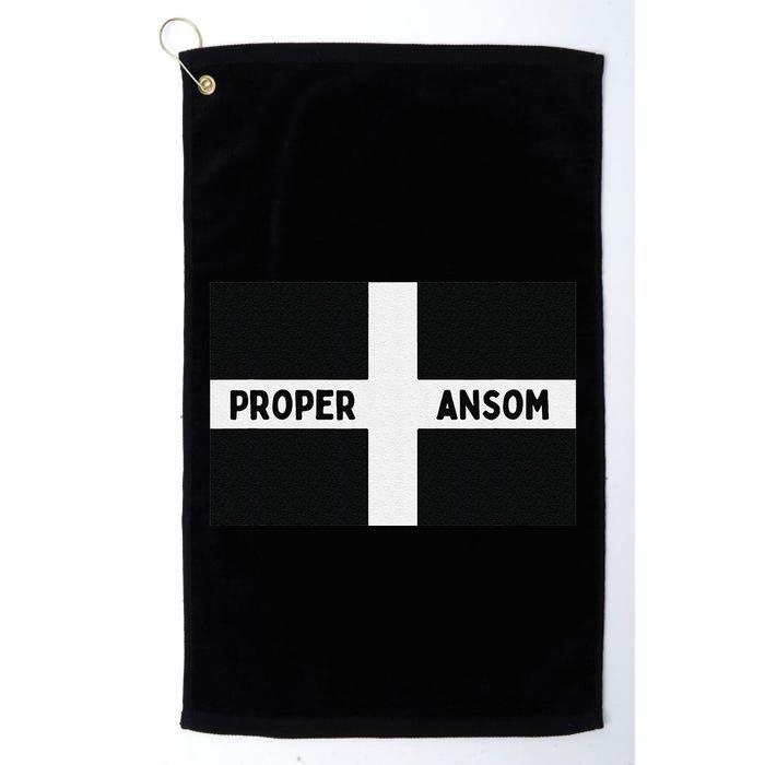 Proper Ansom Cornish Saying Cornwall Golf Towel