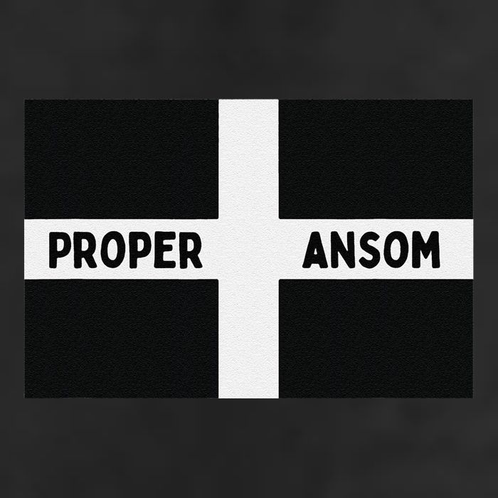 Proper Ansom Cornish Saying Cornwall Golf Towel
